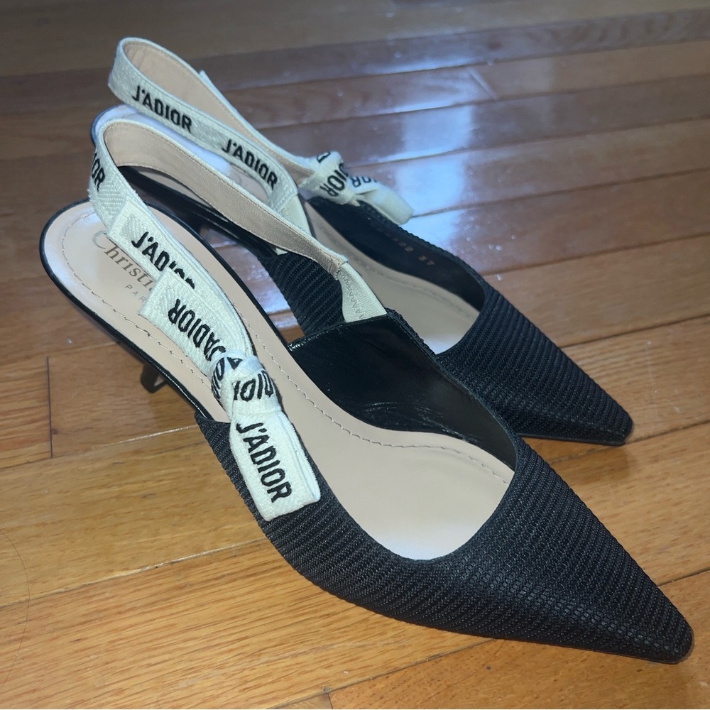 Dior Slingback Kitten Heels
